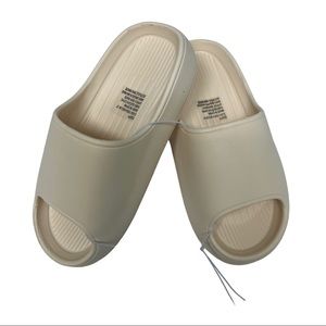 SZ SM BONE SLIDE SANDLES NEW WITHOUT TAG